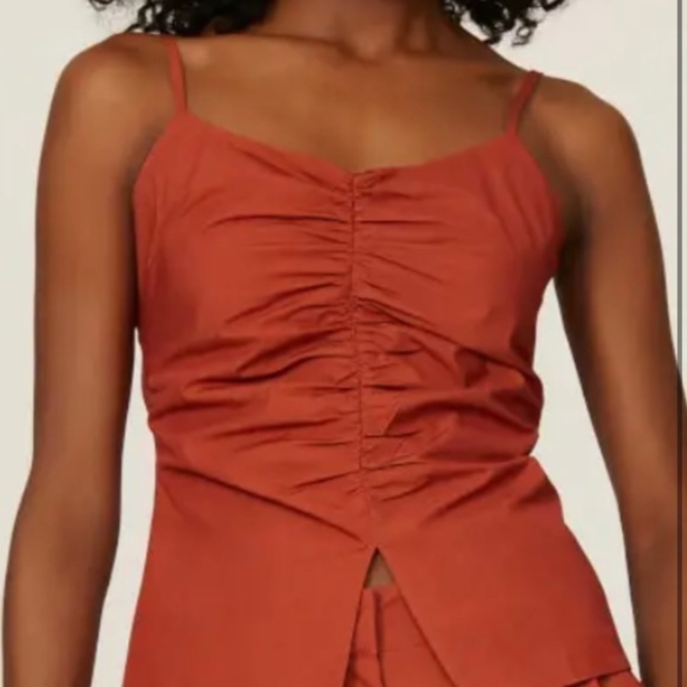 DRAE Ruched Camisole Size M